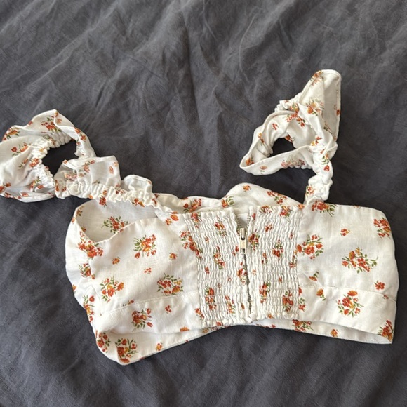 Reformation Lara Linen Floral Two Piece 8 - Picture 10 of 11